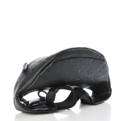 MCM Calfskin Ottomar Monogram Belt Bag Black 4 of 11