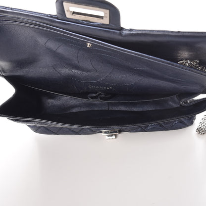 Chanel Metallic Aged Calfskin Quilted 2.55 Reissue 228 Flap Blue 5 of 14