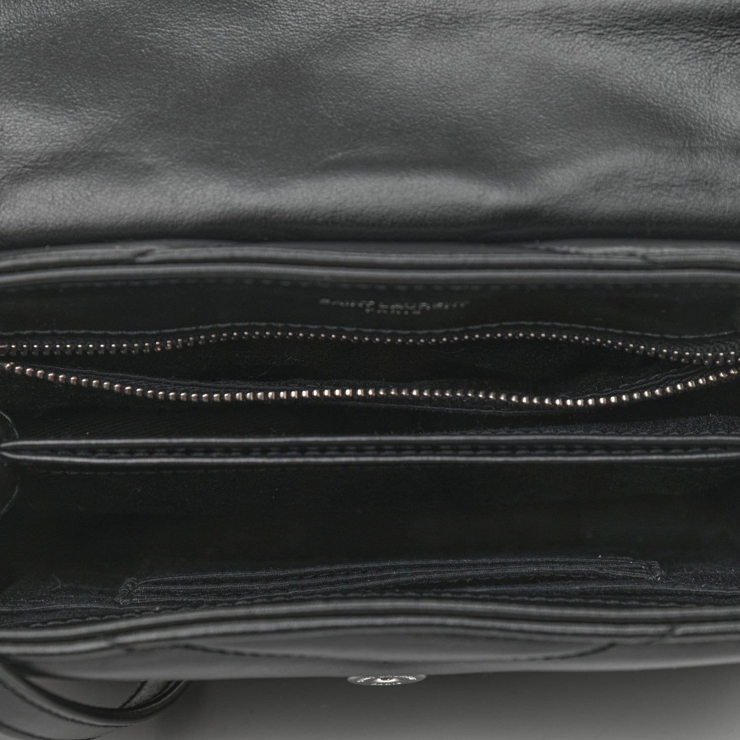 Saint Laurent Calfskin Y Quilted Monogram Toy Loulou Crossbody Bag Black 5 of 10