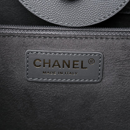 Chanel Caviar Studded Small Deauville Tote Grey 5 of 10