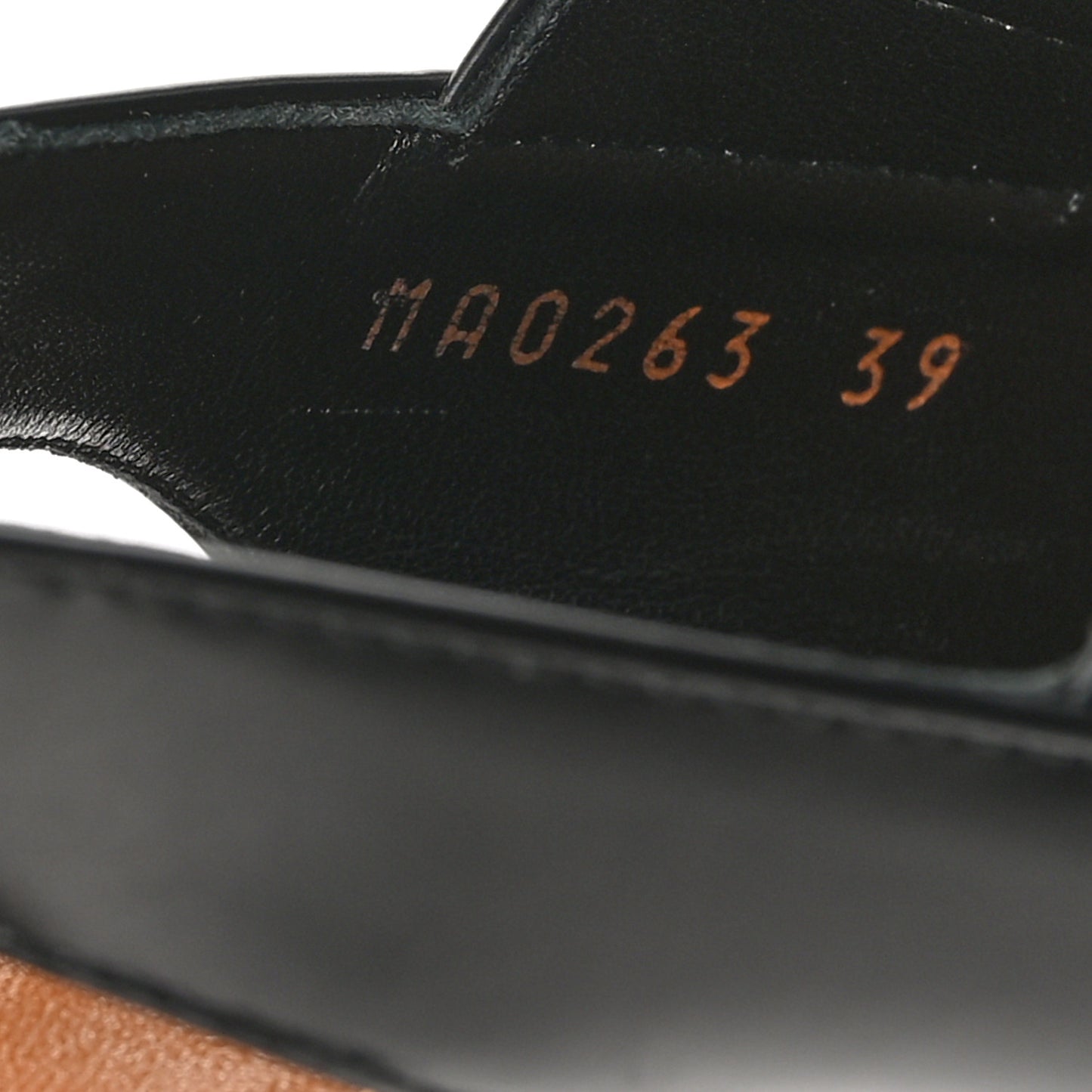 Calfskin Trinity 100 Sandals 39 Black