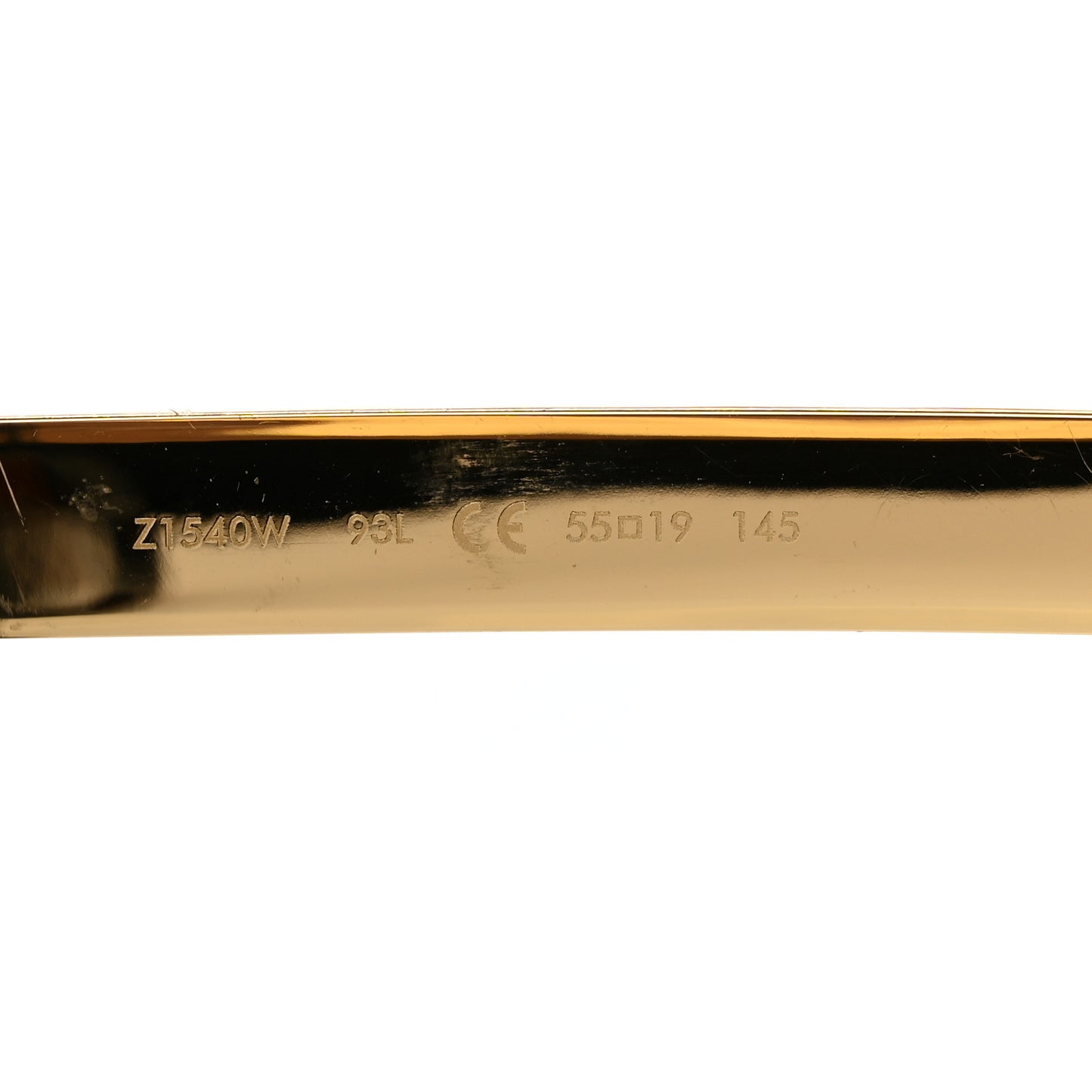 Acetate LV Empreinte Square Sunglasses Z1540W Black Gold