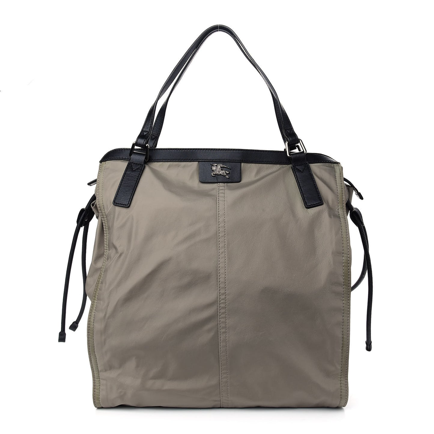 Nylon Buckleigh Packable Tote Bag Beige