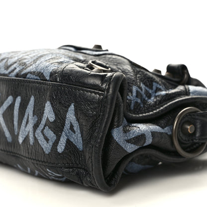 Balenciaga Agneau Arena Graffiti All Over Classic Hardware Mini City Black 9 of 12