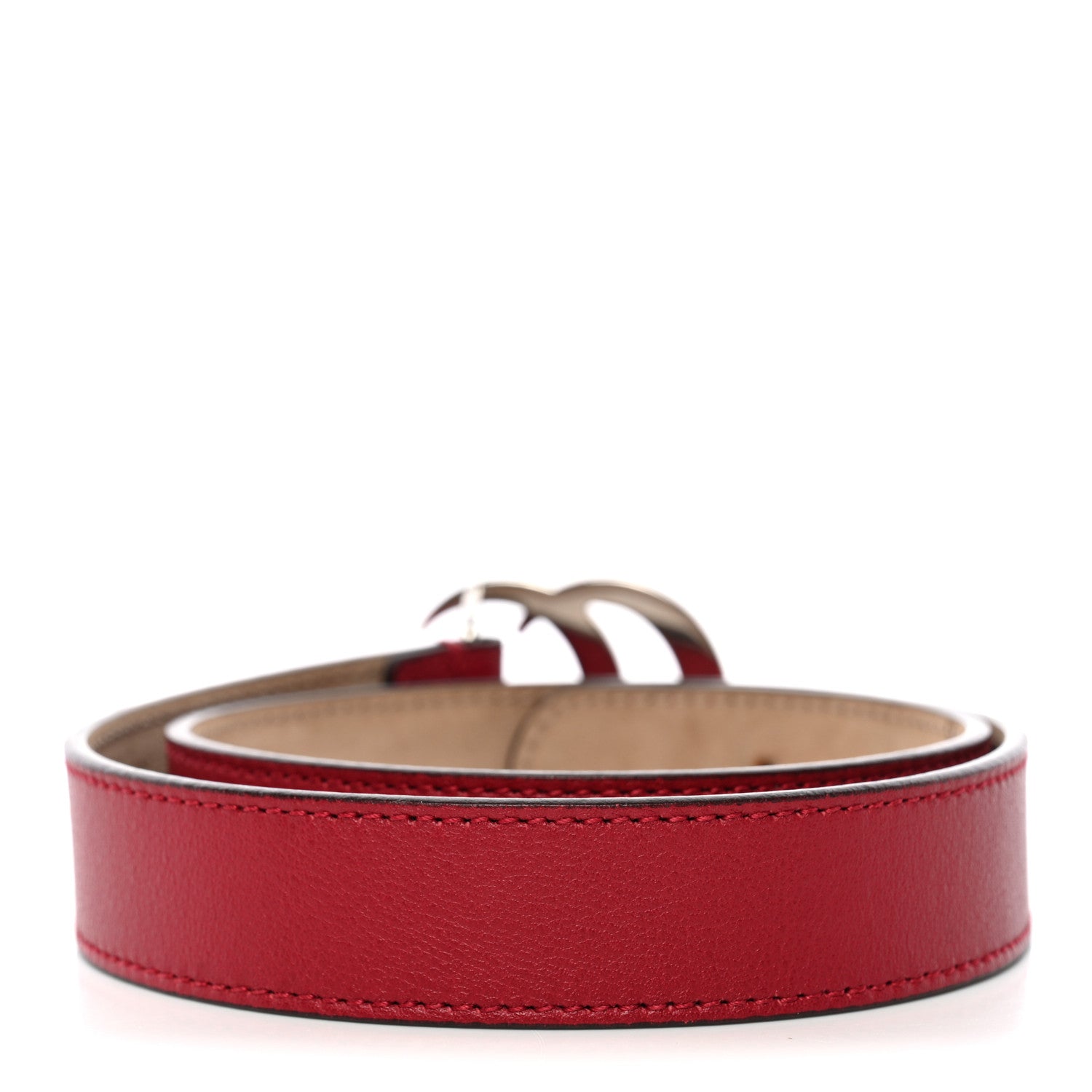 Gucci Calfskin Kids Double G 20mm Belt M Red 2 of 7