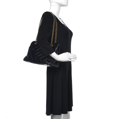 Chanel Glazed Crackled Calfskin Small Reissue Tote Black 2 of 11