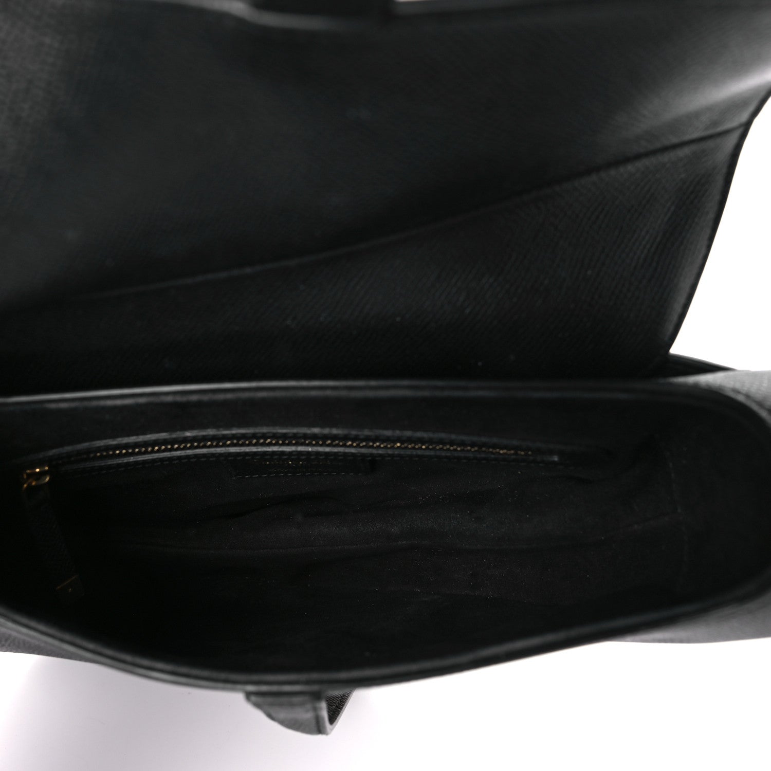 Christian Dior Grained Calfskin Saddle Bag Black 5 of 10