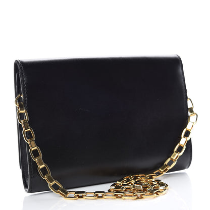 Louis Vuitton Calfskin Chain Louise GM Black 3 of 10