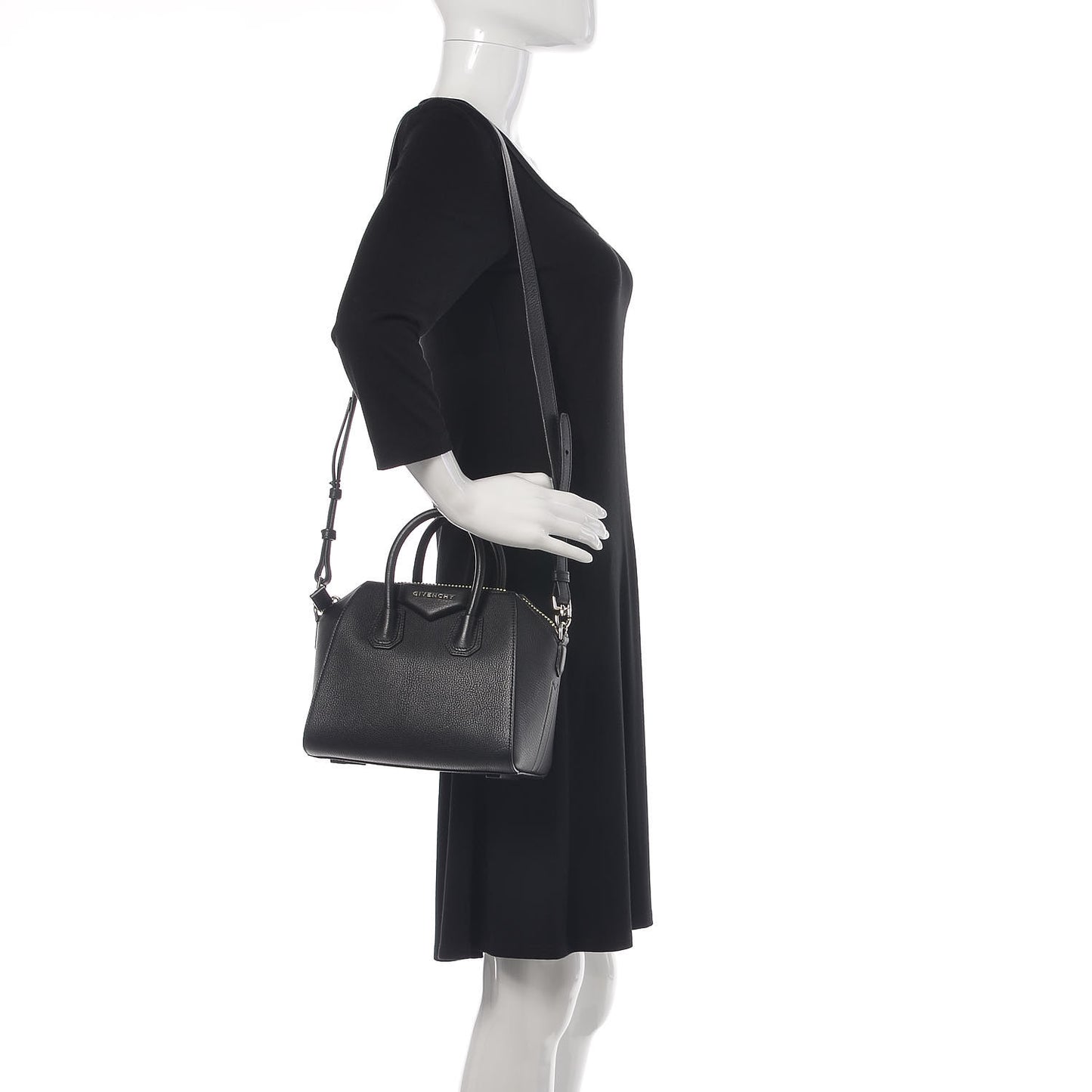 Sugar Goatskin Mini Antigona Black