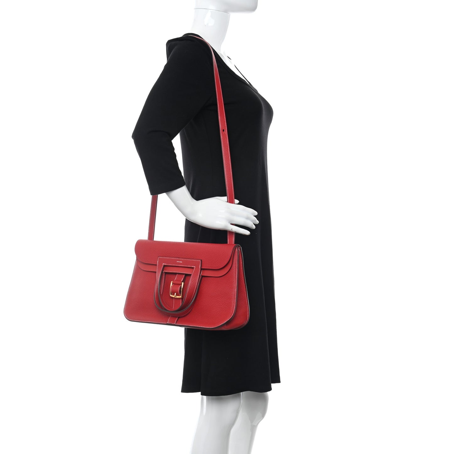 Taurillon Clemence Verso Halzan 31 GM Rouge Casaque Vermillion