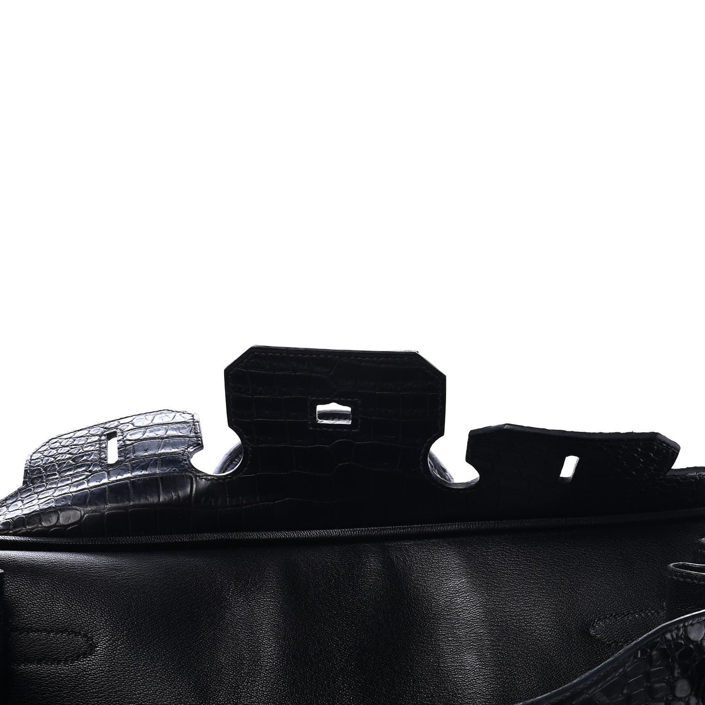 Matte Porosus Crocodile Birkin 35 Black