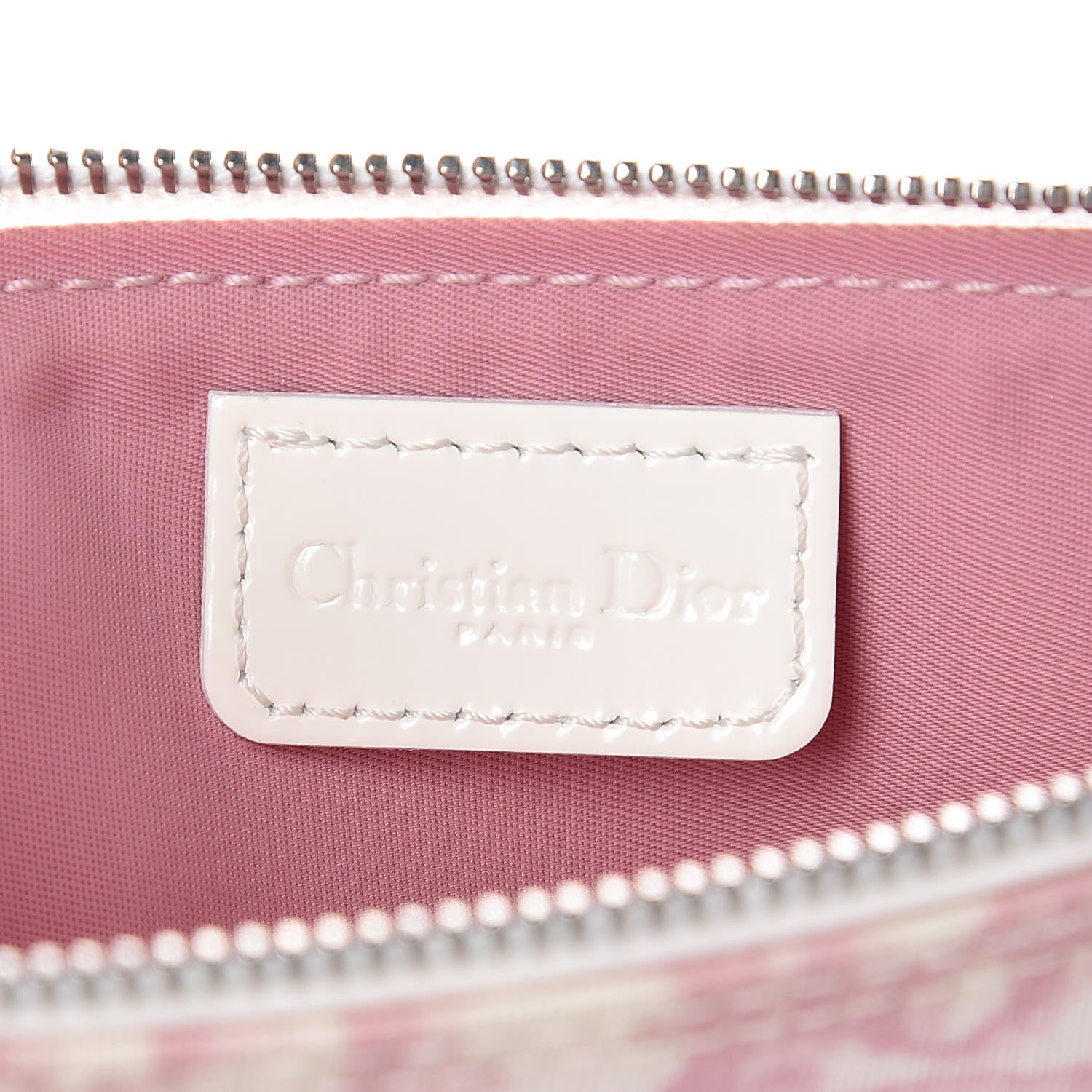 Christian Dior Monogram Mini Saddle Pochette Pink 6 of 17