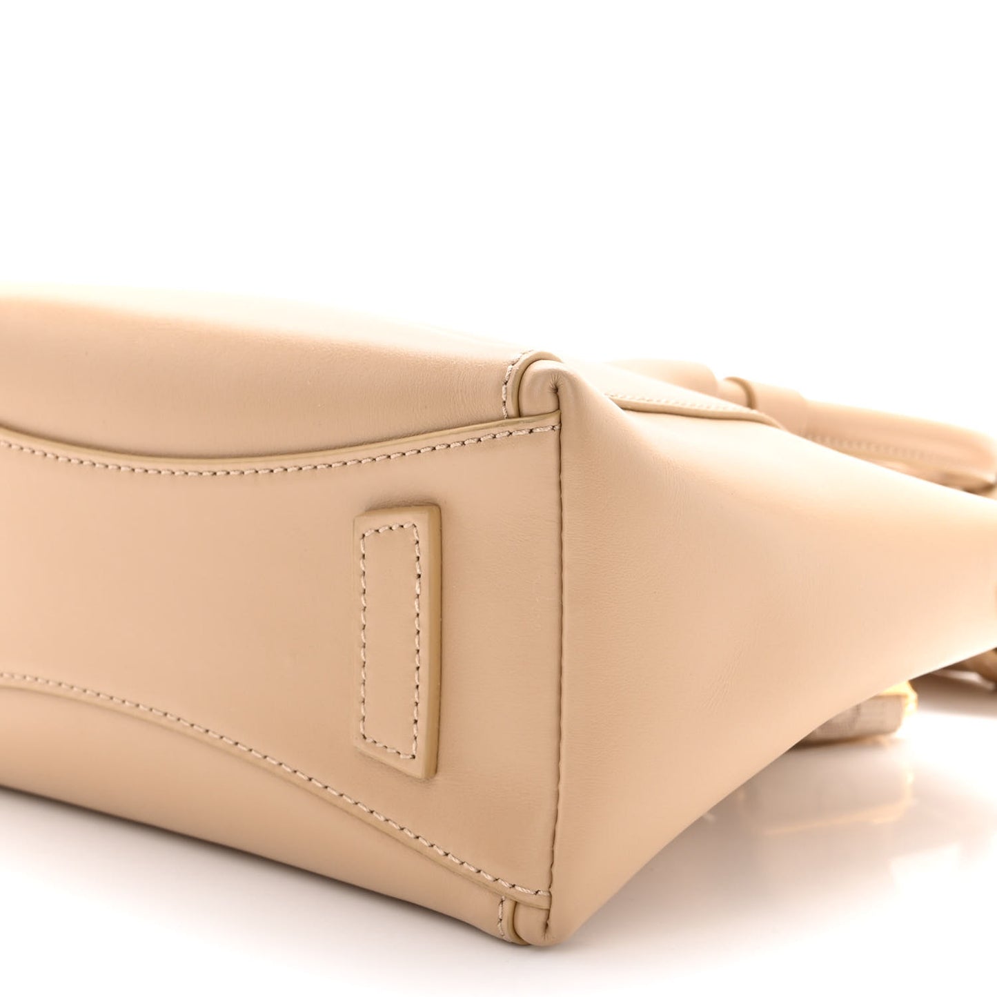 Box Calfskin Mini Sport Antigona Top Handle Bag Beige Cappuccino