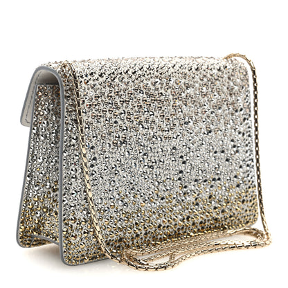Bulgari Crystal Serpenti Forever Mini Crossbody Bag Gold Silver 4 of 11