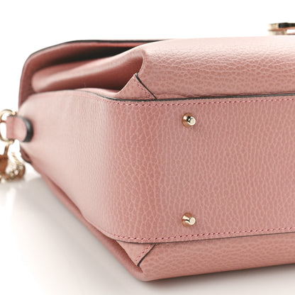 Gucci Dollar Calfskin Medium Interlocking G Top Handle Shoulder Bag Soft Pink 8 of 9