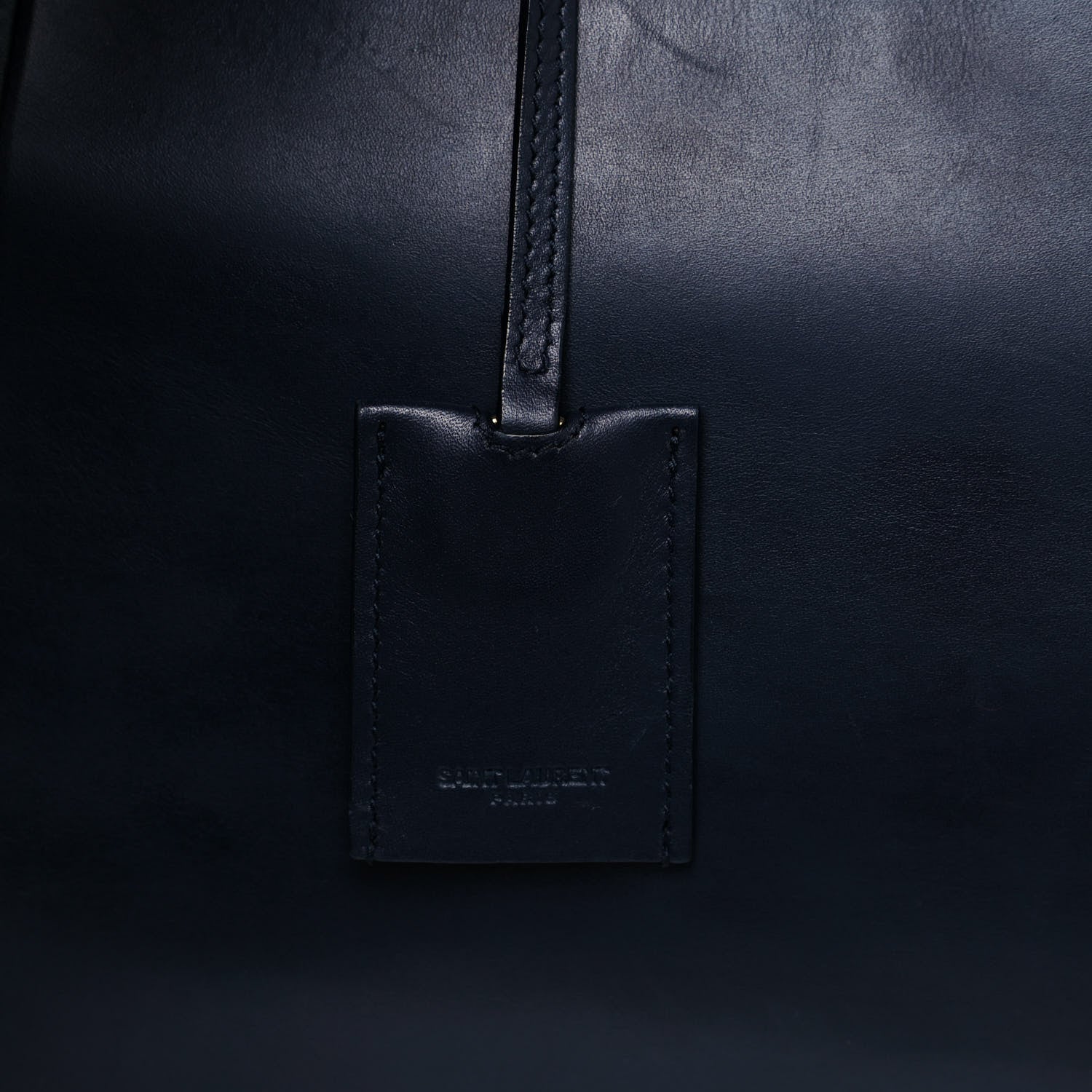 Saint Laurent Calfskin Classic Duffle 12 Marine 7 of 14