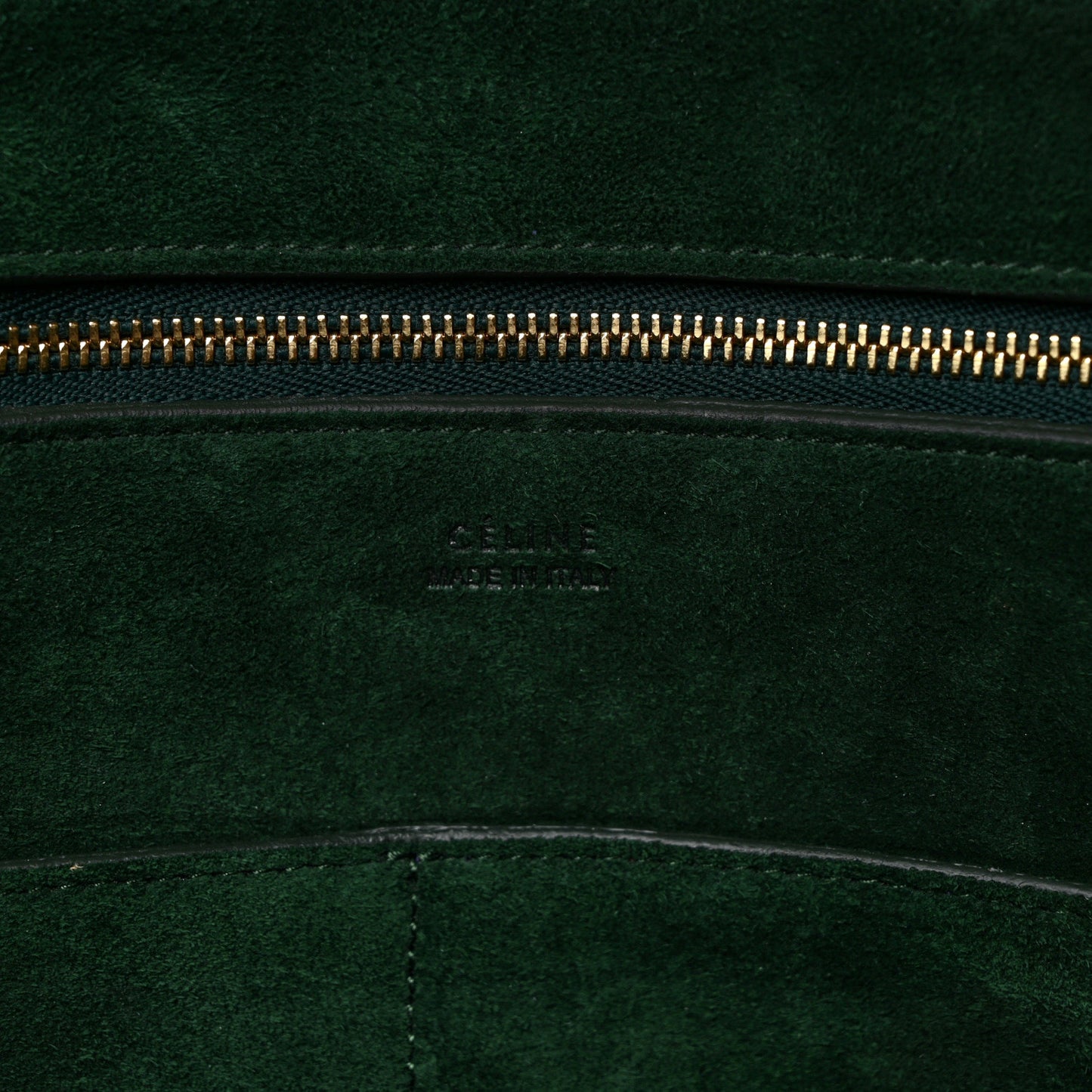 Bullhide Calfskin Small Ring Bag Dark Green