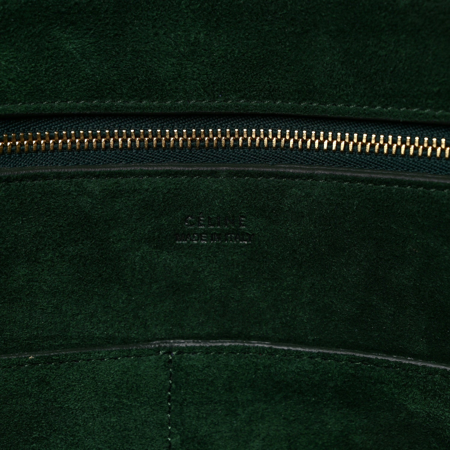 Celine Bullhide Calfskin Small Ring Bag Dark Green 6 of 9