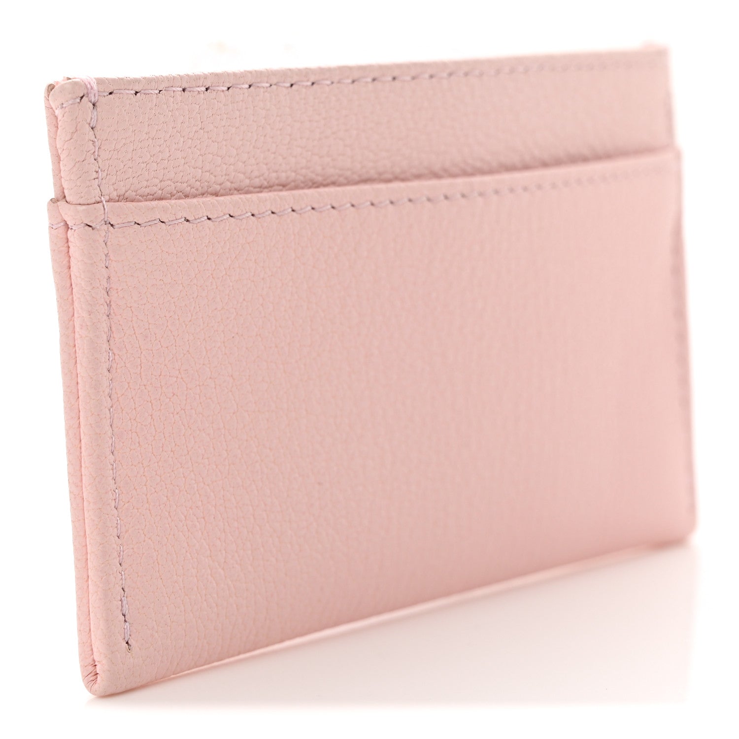 Chanel Grained Goatskin Enamel Card Holder Light Pink 3 of 8