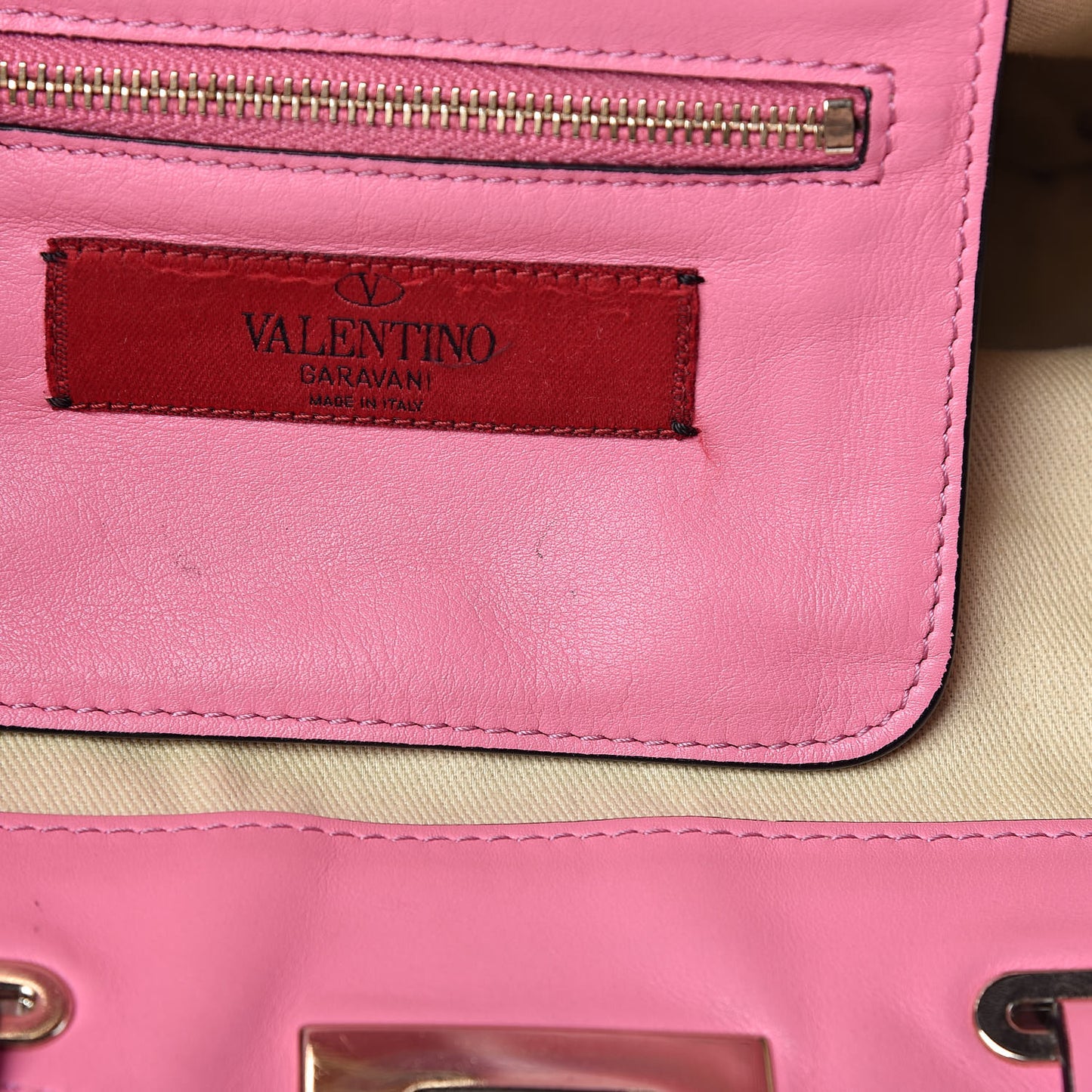 Vitello Mini Rockstud Tote Ninphea