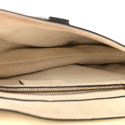 Christian Dior Grained Calfskin Saddle Bag With Strap Latte 5 of 11