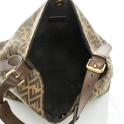 Fendi Zucca Vitello Artic Small Hobo Tobacco Castagna 5 of 8