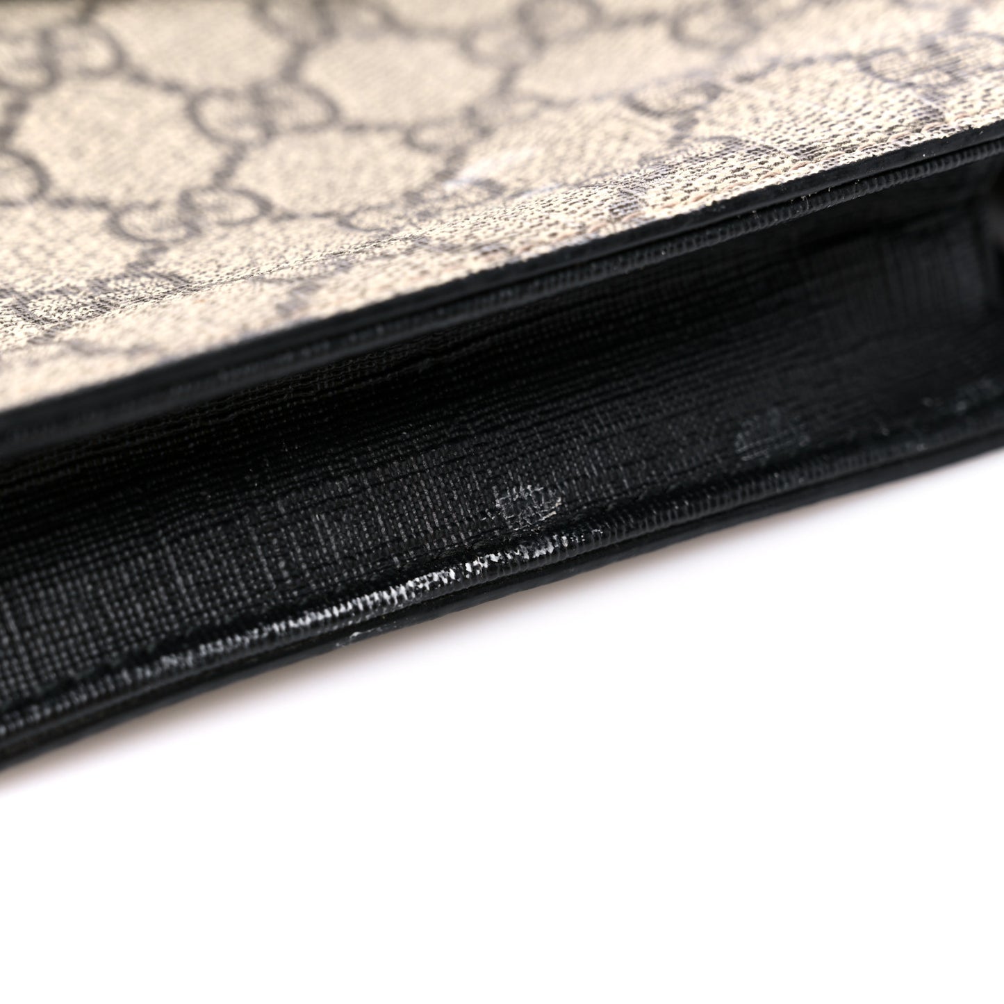 GG Supreme Monogram Web Belt Bag Black