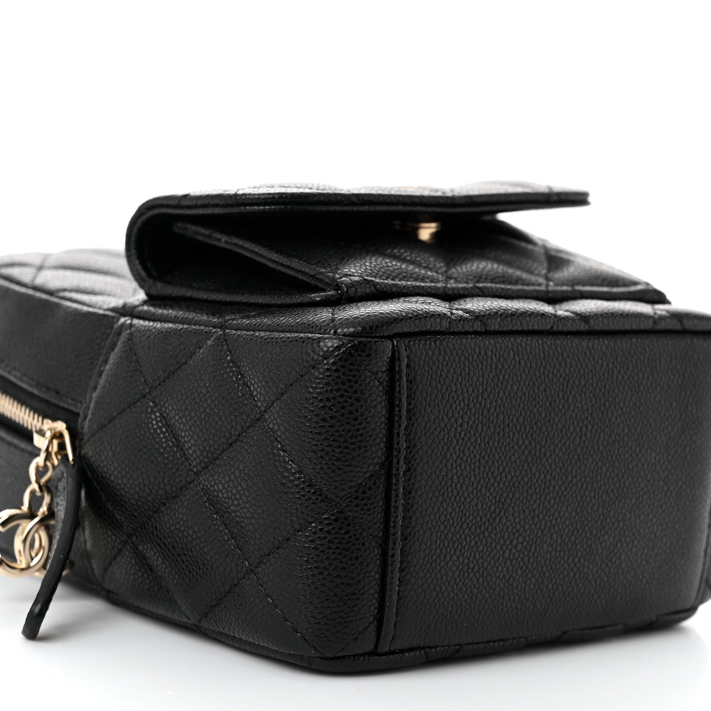 Caviar Quilted CC Mini Classic Backpack Black