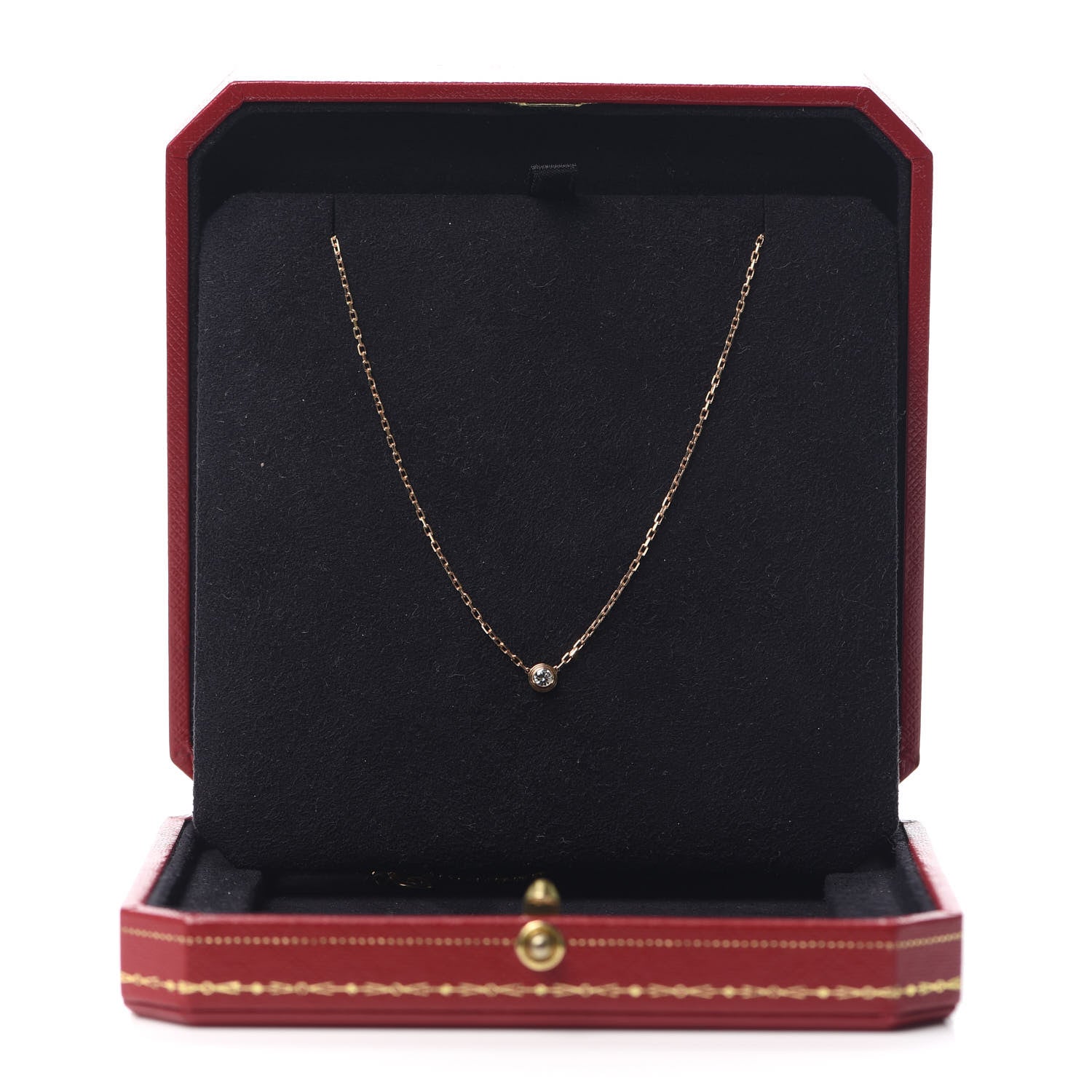 Cartier 18K Pink Gold Diamond SM D'Amour Pendant Necklace 6 of 6