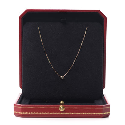 Cartier 18K Pink Gold Diamond SM D'Amour Pendant Necklace 6 of 6
