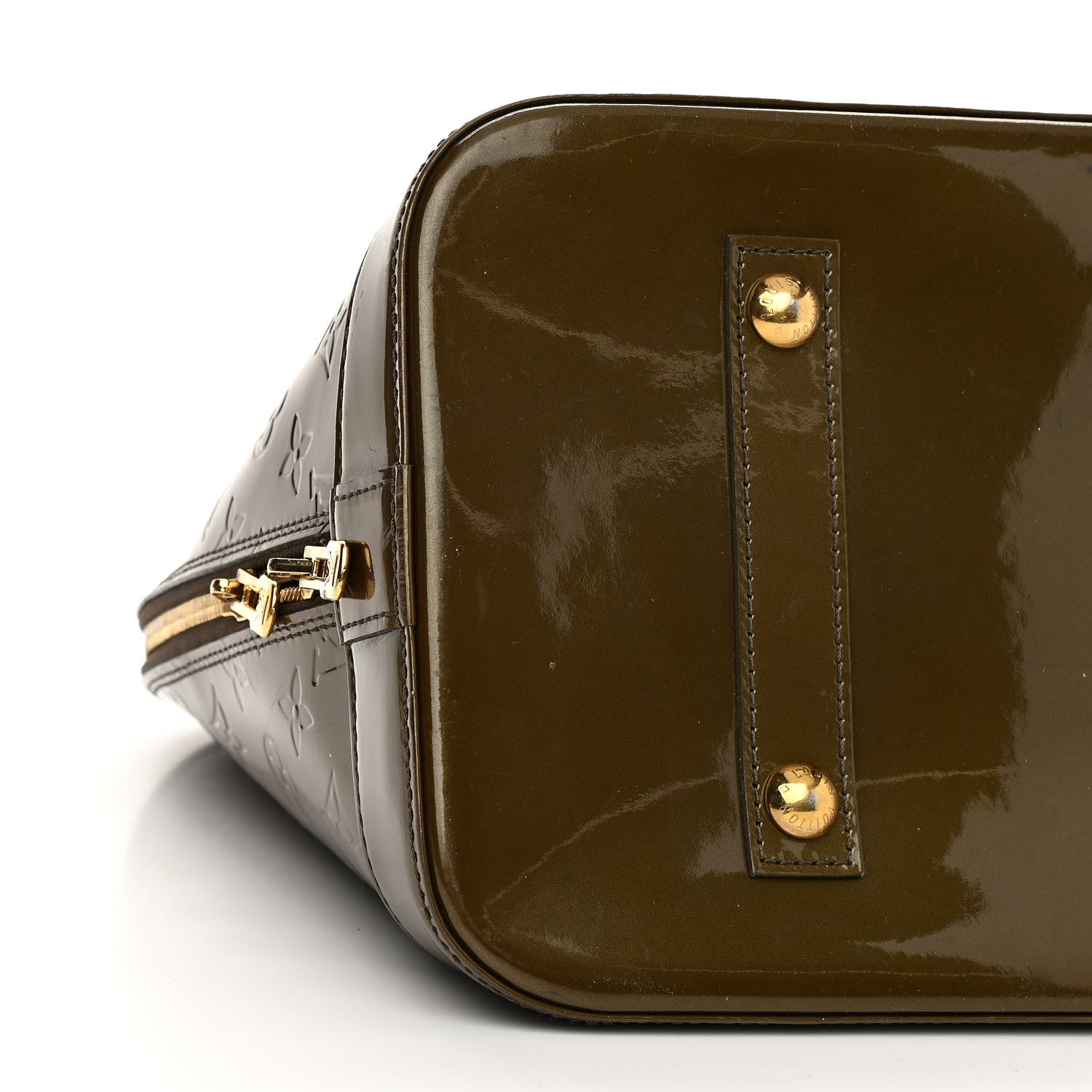 Louis Vuitton Vernis Alma GM Vert Olive 8 of 12
