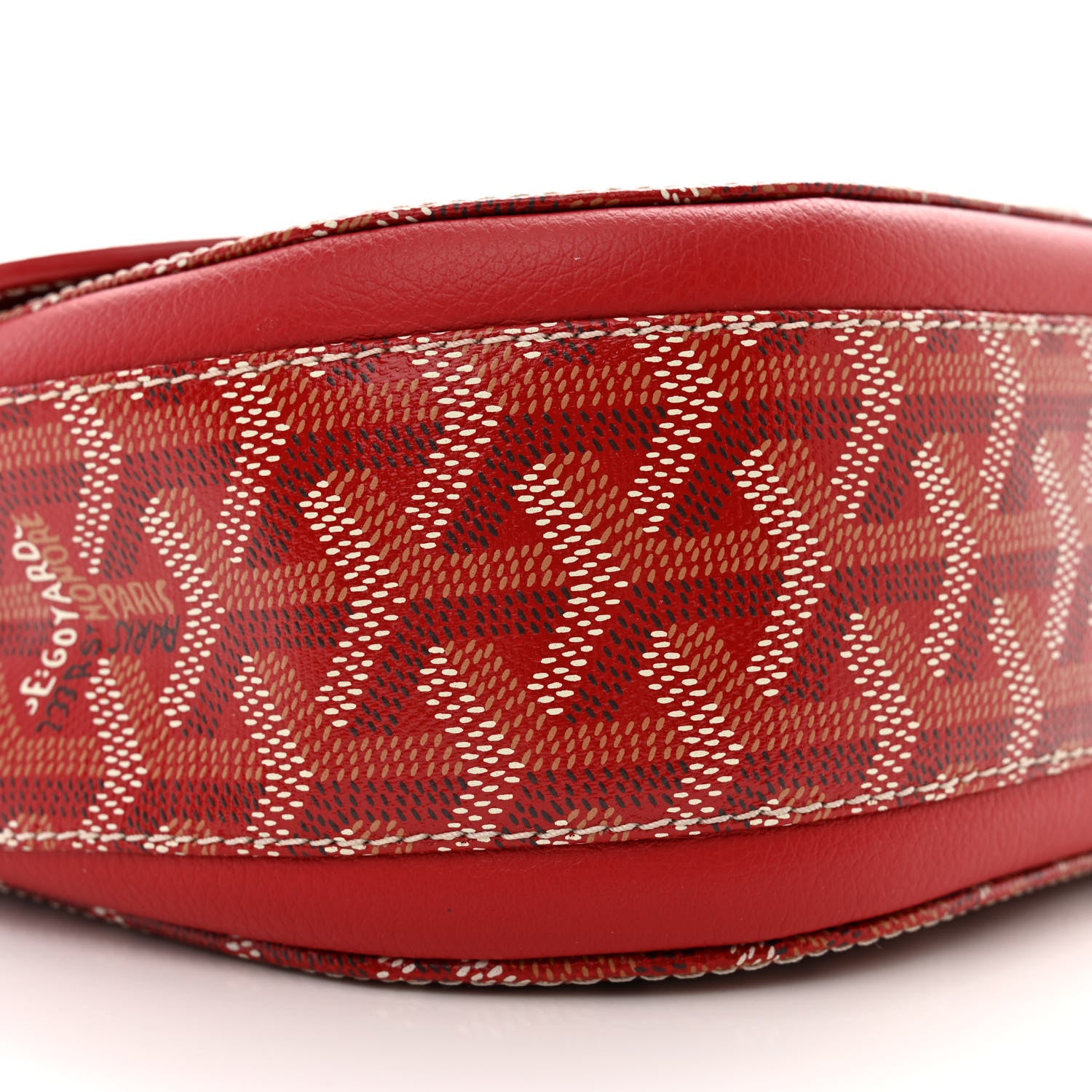 Goyard Goyardine 233 PM Shoulder Bag Red 8 of 10