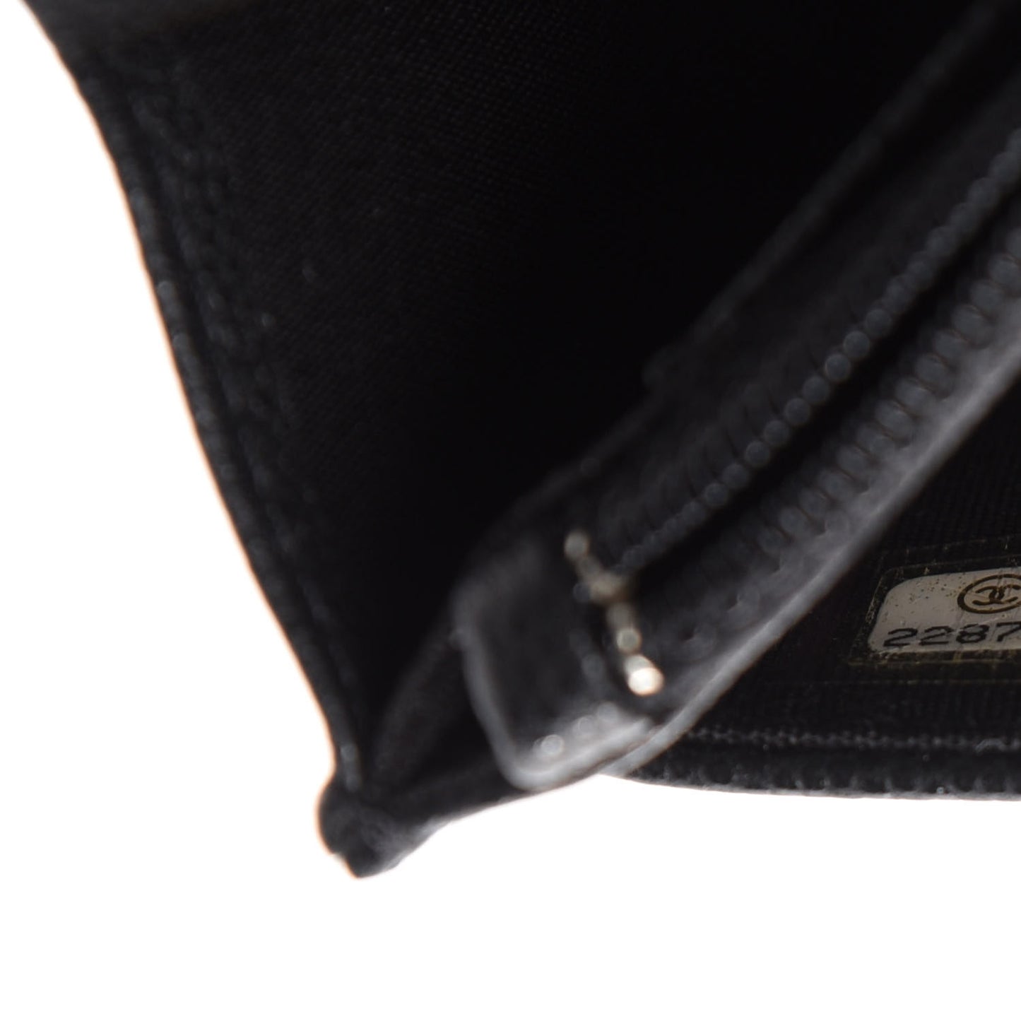Caviar Camellia Embossed Wallet On Chain WOC Black