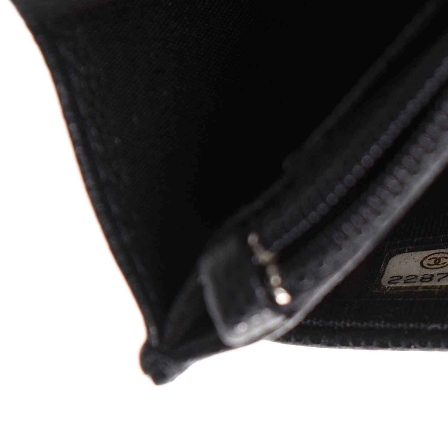 Chanel Caviar Camellia Embossed Wallet On Chain WOC Black 11 of 13