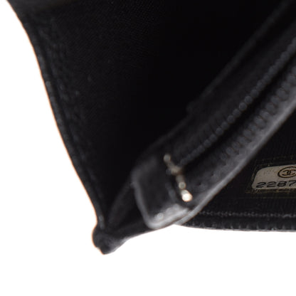 Chanel Caviar Camellia Embossed Wallet On Chain WOC Black 11 of 13