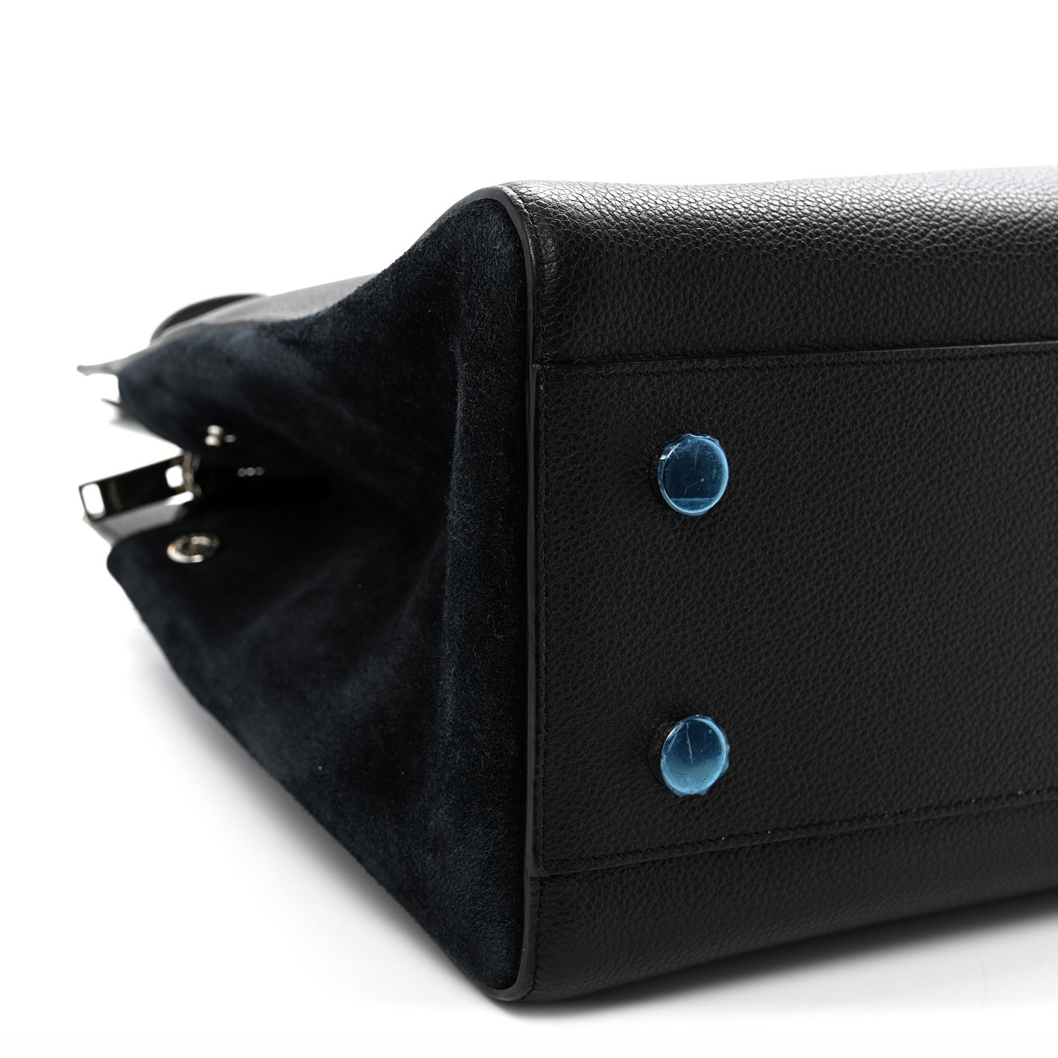 Saint Laurent Grained Calfskin Medium Rive Gauche Cabas Black 8 of 9