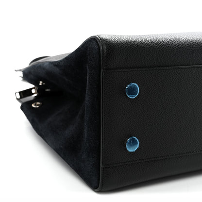 Saint Laurent Grained Calfskin Medium Rive Gauche Cabas Black 8 of 9