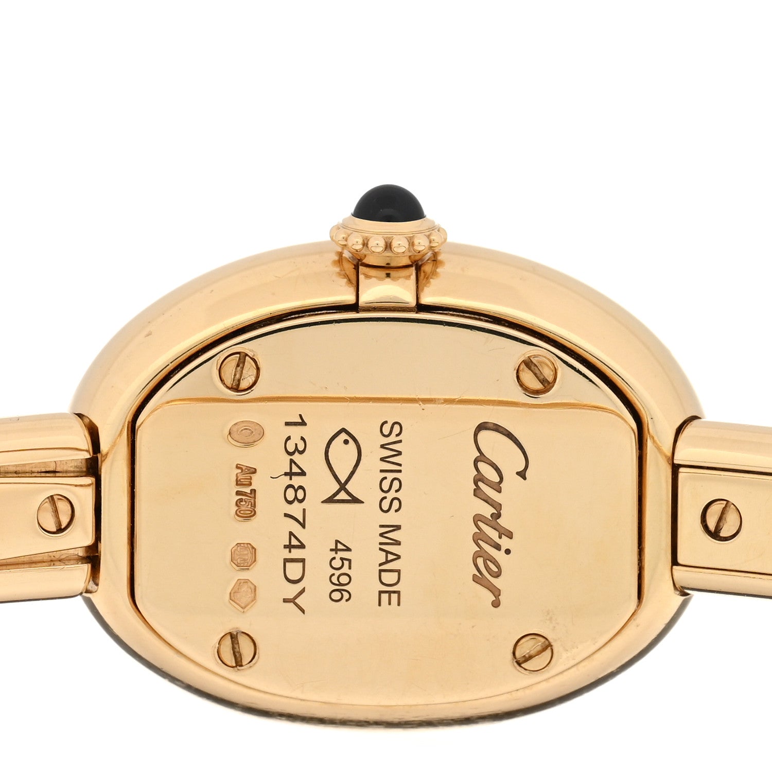 Cartier 18K Yellow Gold 19mm Baignoire Quartz Watch 4 of 5