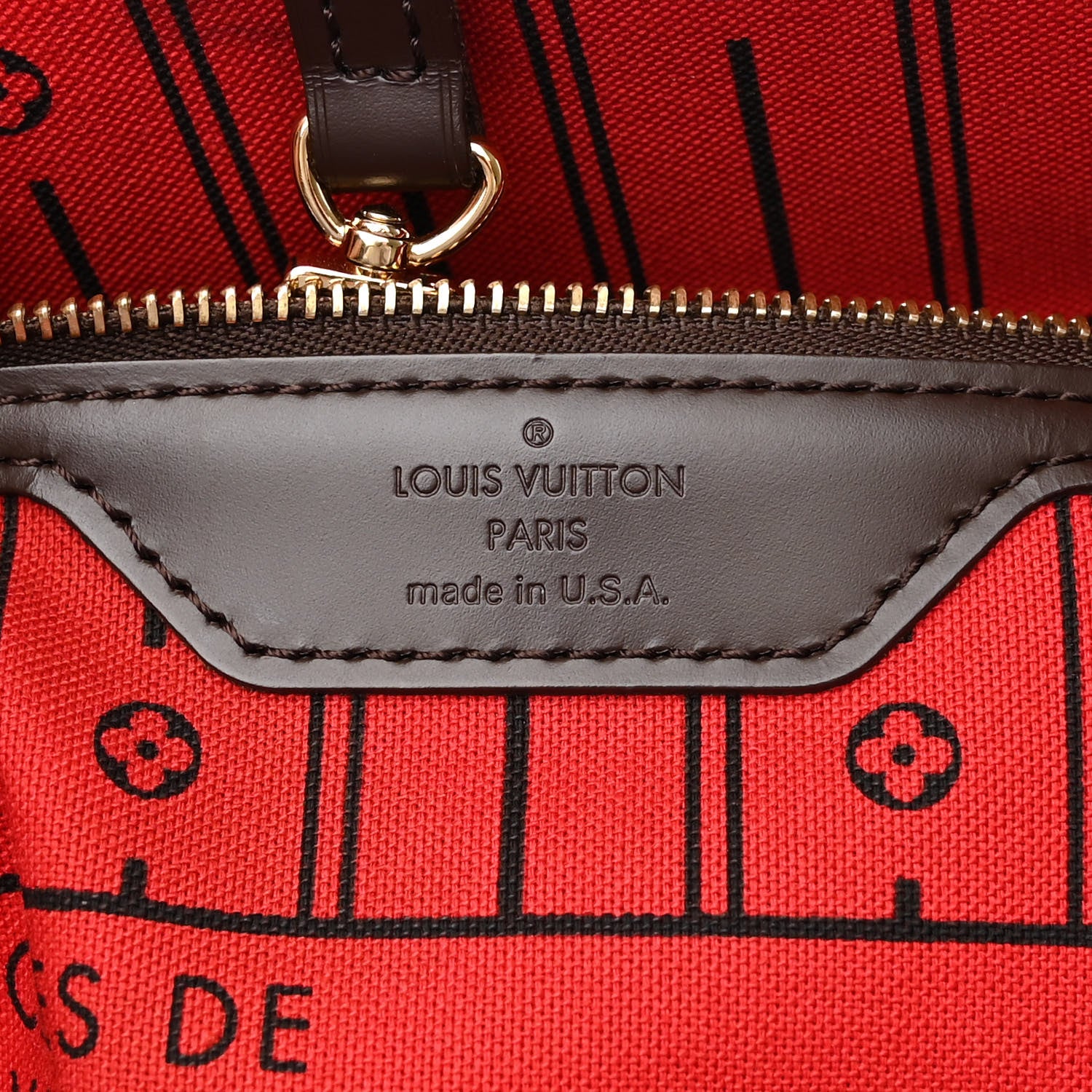 Louis Vuitton Damier Ebene Neverfull MM 6 of 10
