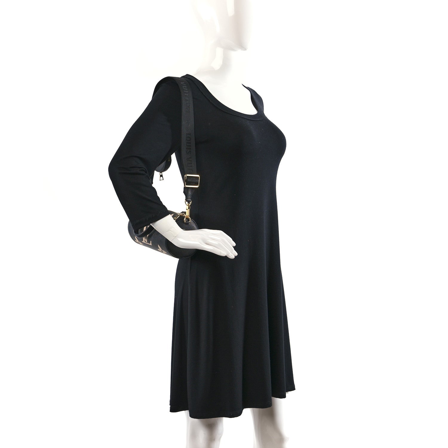 Louis Vuitton Empreinte Monogram Giant Papillon BB Black Beige 2 of 11