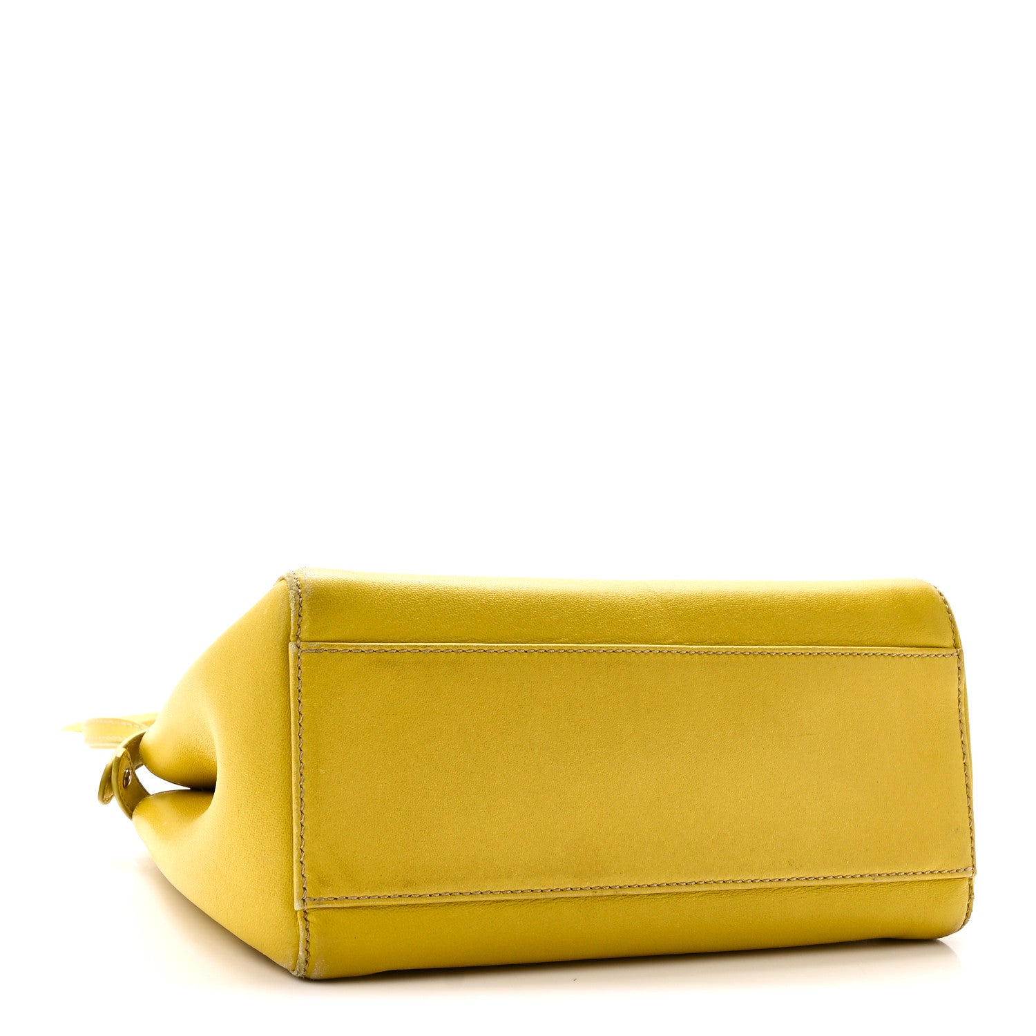 Fendi Nappa Mini Peekaboo Iconic Satchel Lime 4 of 10