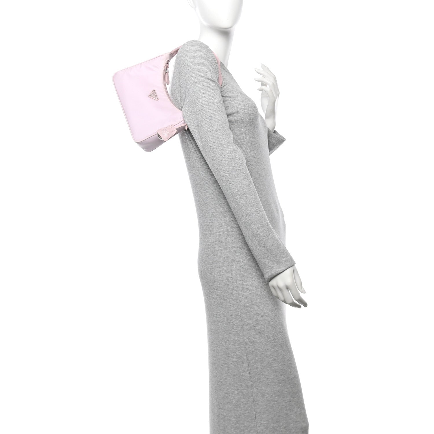 Prada Tessuto Nylon Saffiano Re-Edition 2000 Bag Alabastro 2 of 11