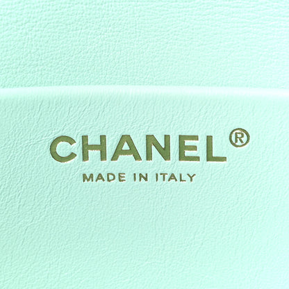 Chanel Suede Calfskin Small Souplissimo Maxi Flap Green 6 of 11
