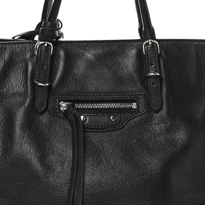 Balenciaga Veau Papier A6 Zip Around Tote Black 9 of 14