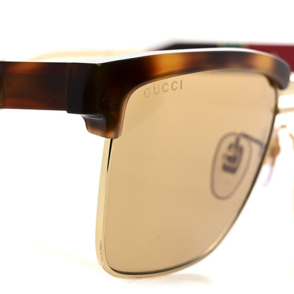 Gucci Squared Aviator GG Sunglasses GG0603S Tortoise 6 of 7