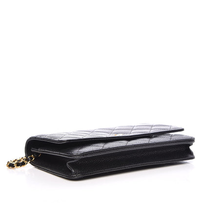 Chanel Caviar Quilted Wallet On Chain WOC Black 4 of 9