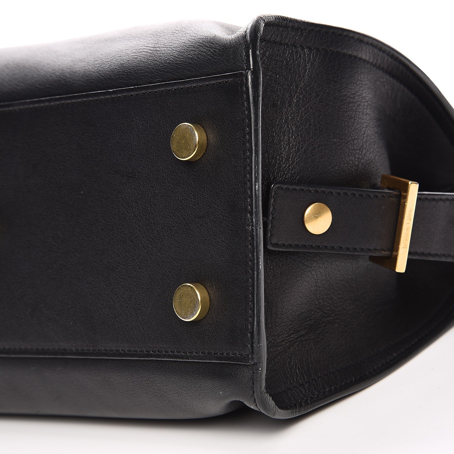 Saint Laurent Calfskin Monogram Baby Downtown Cabas Black 14 of 17