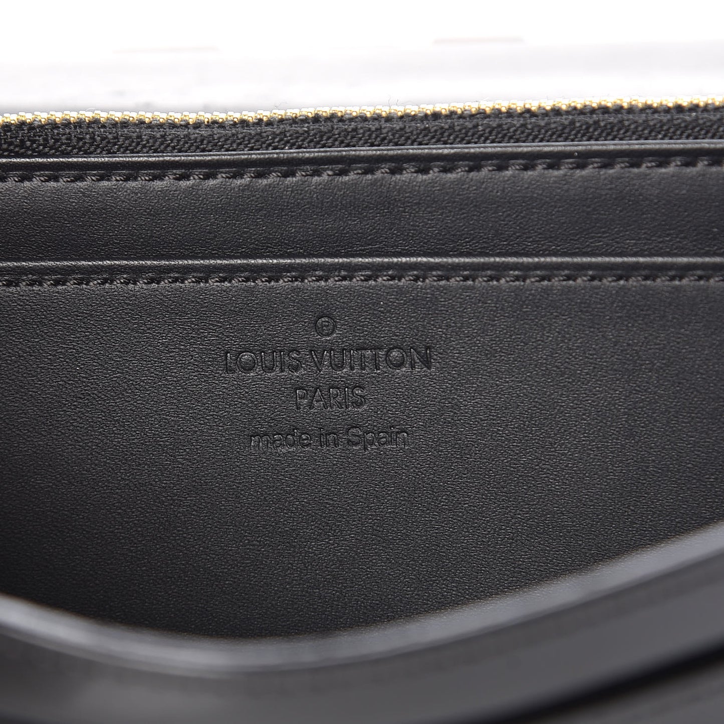 Patent Louise Clutch Black