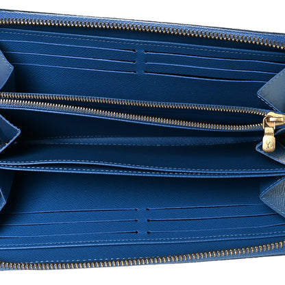 Louis Vuitton Monogram Zippy Wallet Blue Jean 6 of 9