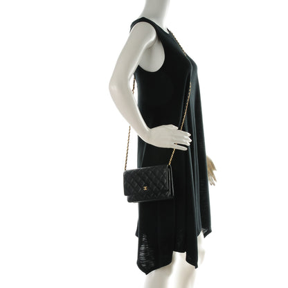 Chanel Caviar Quilted Wallet On Chain WOC Black 2 of 8